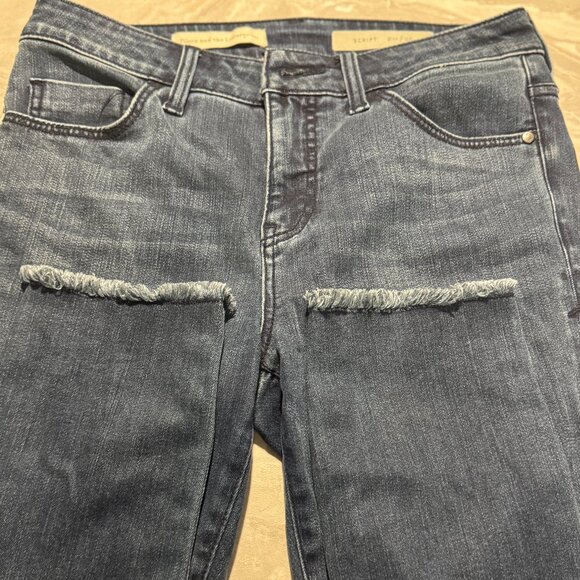 Anthropologie Pilcro and the Letterpress Script Jeans Women's Size 28 Dark Wash - Picture 8 of 9